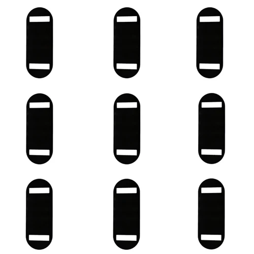 20 шт./партия, идентификационная бирка для собак с защитой от потери, индивидуальная овальная форма, твердый алюминиевый материал, выгравированный на заказ, для щенка, кошки, табличка для телефона - Цвет: Черный