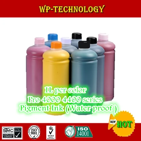 

8PK Pigment ink suit for EPSON pro 4000 4400 series printer ,1000mL per color, water proof ink For T5441 sereis