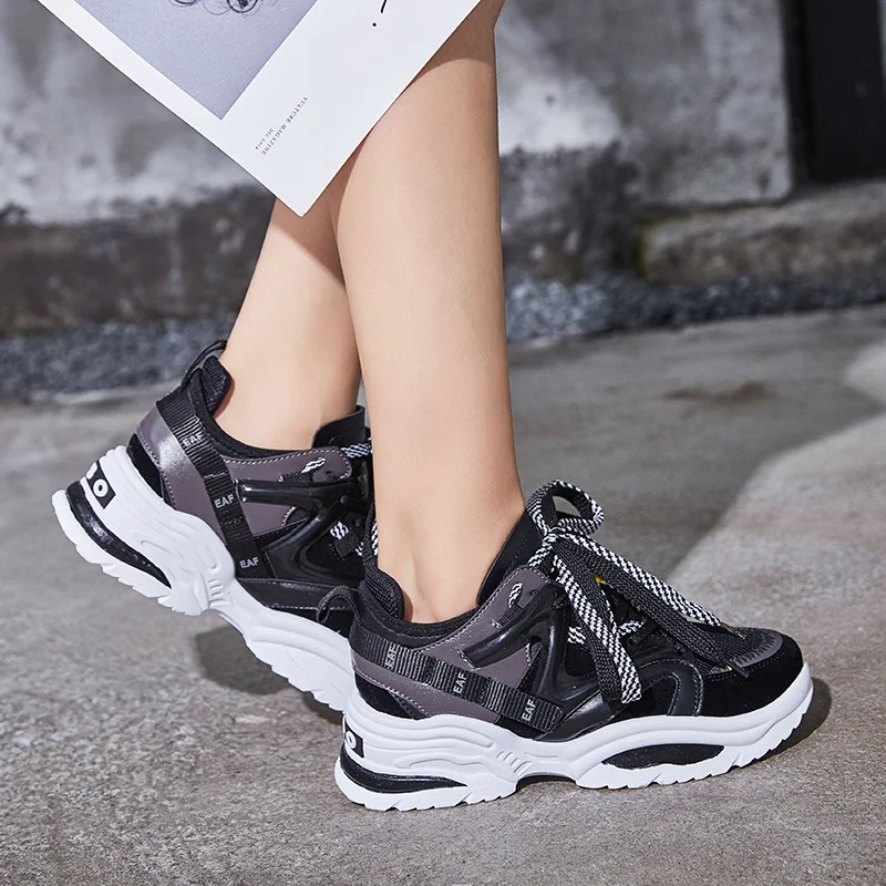 Кроссовки NORTHMARCH женские на платформе повседневная удобная обувь весна-осень 2019 |