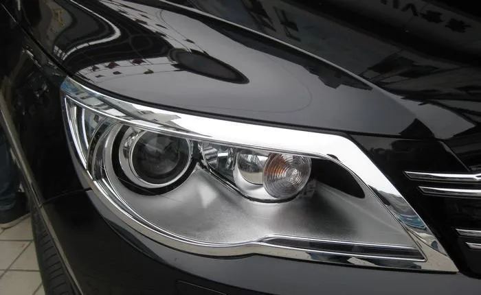 ABS Chrome Front headlight Lamp Cover For 2010-2012 Tiguan | Автомобили и мотоциклы