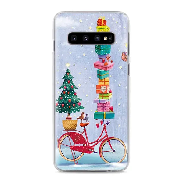 13 Веселый Рождественский Снеговик телефон чехол s для samsung Galaxy S10e S10 S8 S9 плюс M10 M20 M30 A50 S6 S7 края Жесткий Чехол Крышка - Цвет: 13