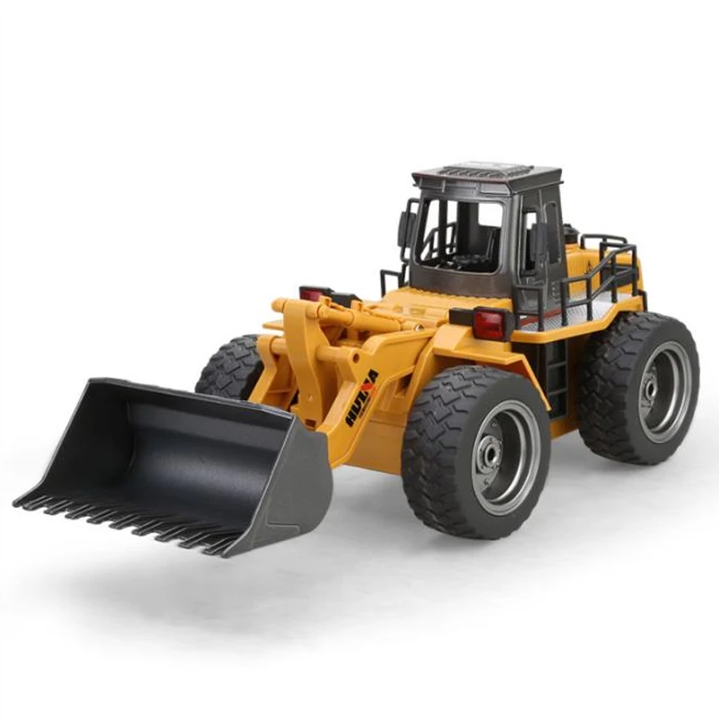 Новые игрушки HuiNa 1520 шестиканальный 1/18RC металлический бульдозер зарядное