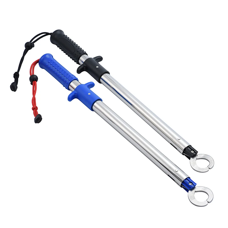 50cm/19.7in Fishing Grip Stainless Steel Handle Grab Carp Fish Lip Gripper Tackle Tool Alicate De Pesca ABS trigger | Спорт и
