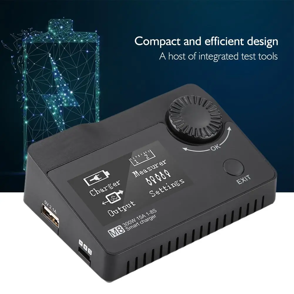 ToolkitRC M8 300 Вт 15A 2-8S LiPo зарядное устройство Dis зарядное устройство Cell Checker Servo тестер Lipo батарея для RC FPV гоночный Дрон часть