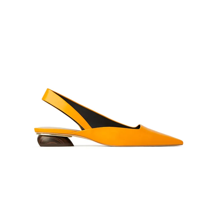 ZA/летние женские босоножки обувь на низком каблуке модные дизайнерские с