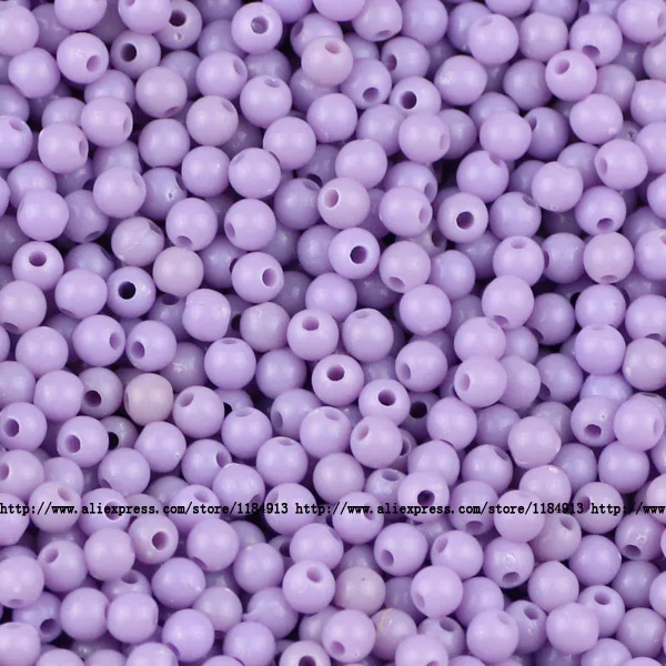 N403 Light purple JHNBY бусинки пирожное с кремом высокого качества акриловые бусины 1000 шт 4 мм круглые неоновые мягкие бусины для украшения браслетов своими руками - Цвет: N403 Light purple