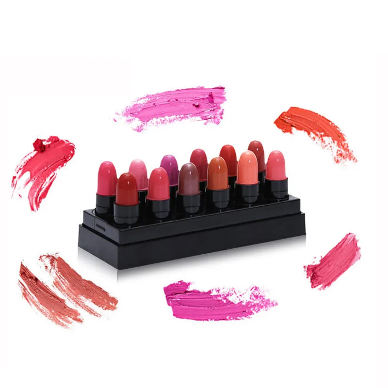 12 шт. водостойкая губная помада стойкая матовая Rouge A Levre Matte longe Tenue Makijaz G529| |