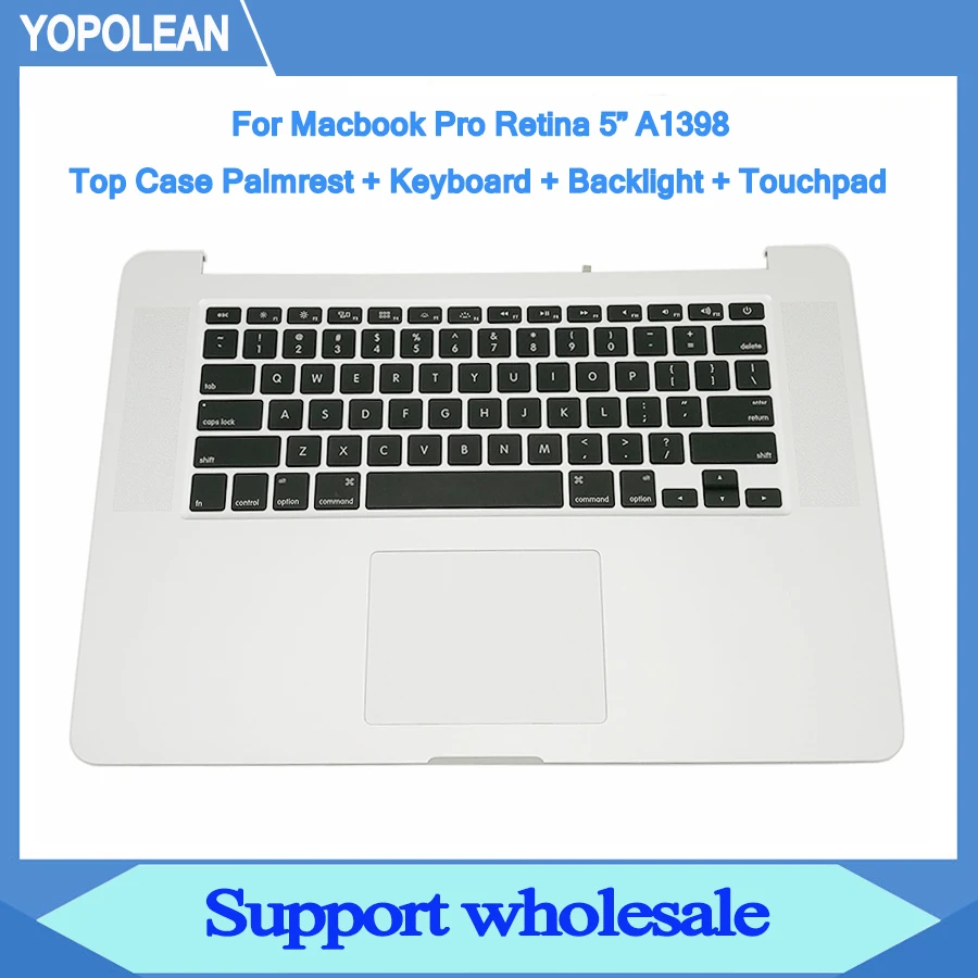Английская клавиатура с подсветкой и сенсорной панелью для Macbook Pro Retina 15 дюймов
