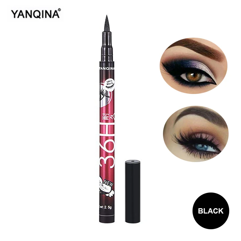 1 шт. водостойкая жидкая подводка для глаз черный/коричневый/синий/фиолетовый