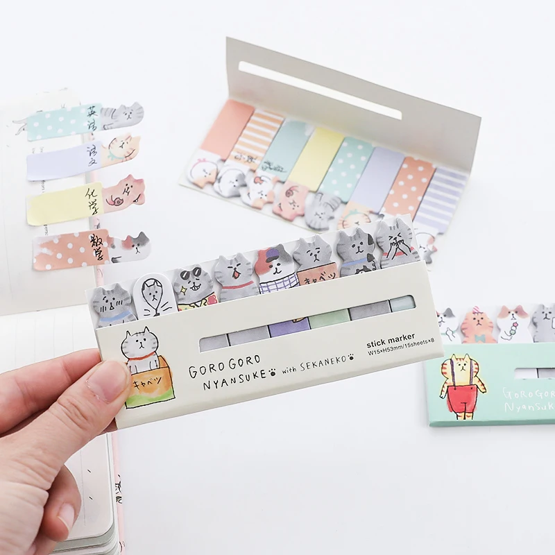 36 шт./лот милый кот Липкие заметки блокнот мини Индекс стикер для ежедневника