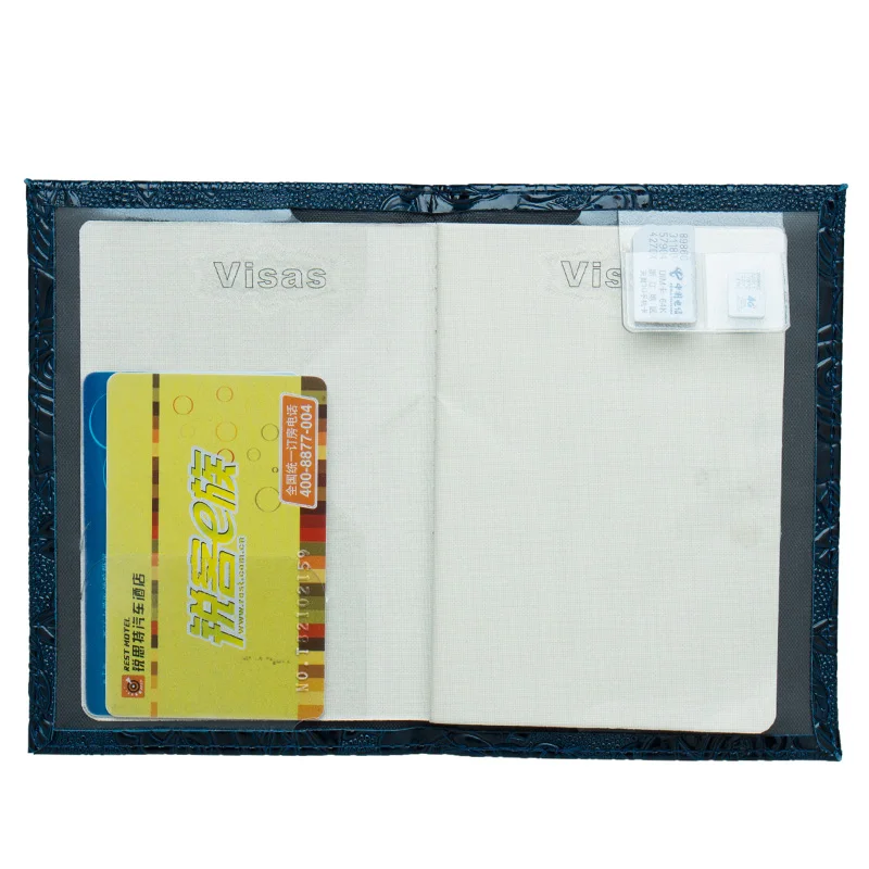 Золотая трехмерная Обложка для паспорта с тиснением розы яркая обложка