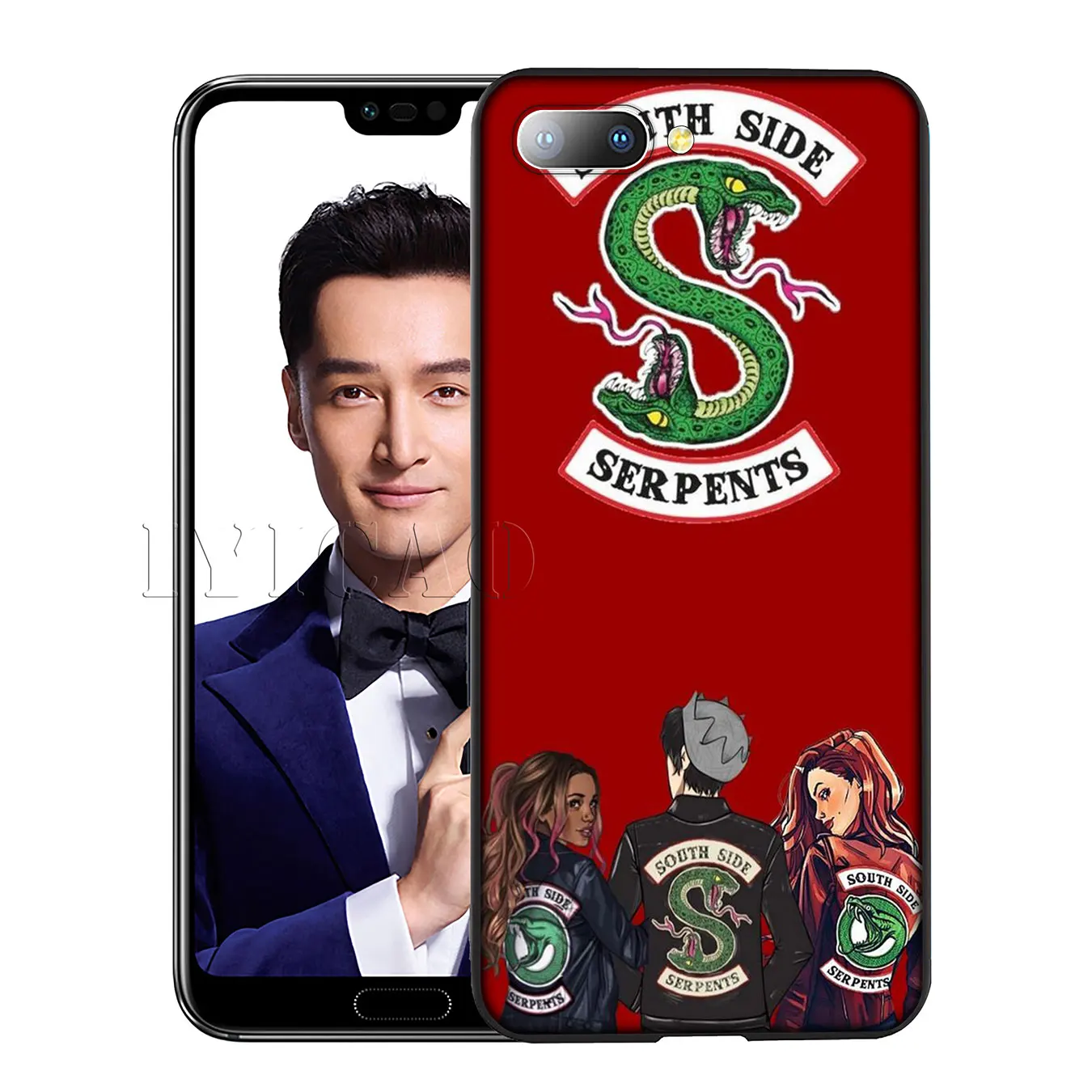 Мягкий чехол IYICAO Riverdale South Side Snake для Huawei Y7 Y6 Prime Y9 2018 Honor 8C 8X 8 9 10 Lite 6A 7C 7X 7A Pro|Бамперы| |