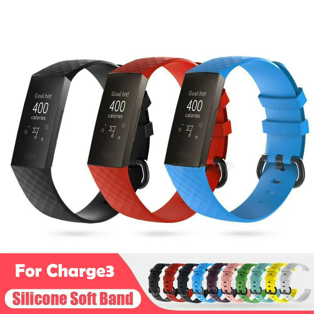 Умные часы браслет для Fitbit Charge 3 ремешок спортивные Сменные аксессуары или fitbit