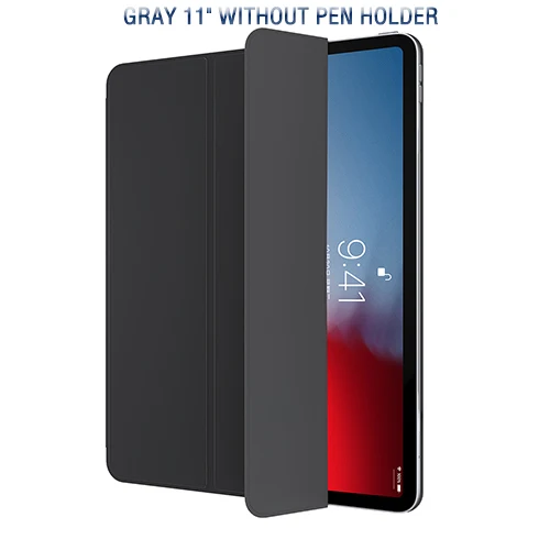 11 No Pen Holder Для iPad Pro 12,9 чехол с карандашом держатель ROCK PU TPU мягкий чехол для магнитного автоматического сна/пробуждения защитный чехол для iPad Pro 11 - Цвет: 11 No Pen Holder