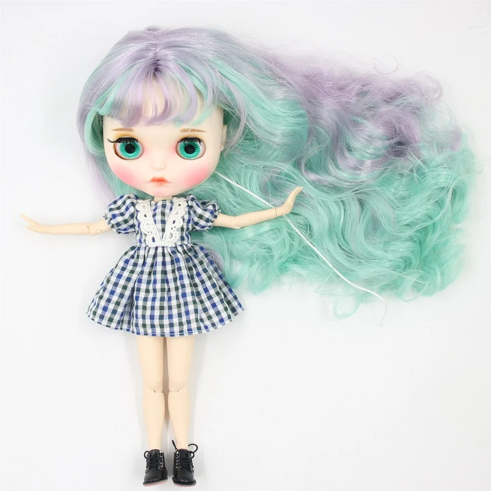 Ледяной DBS Blyth кукла 1/6 bjd белая кожа совместное тело матовое лицо с бровью
