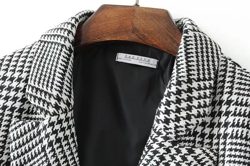 2018 осеннее пальто модная клетчатая куртка для женщин повседневная одежда