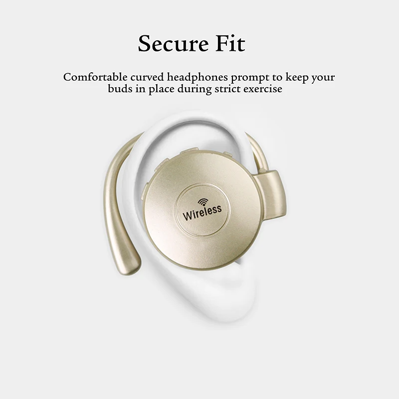 Ersuki мини Bluetooth наушники Беспроводные Спортивная гарнитура Наушники вкладыши с