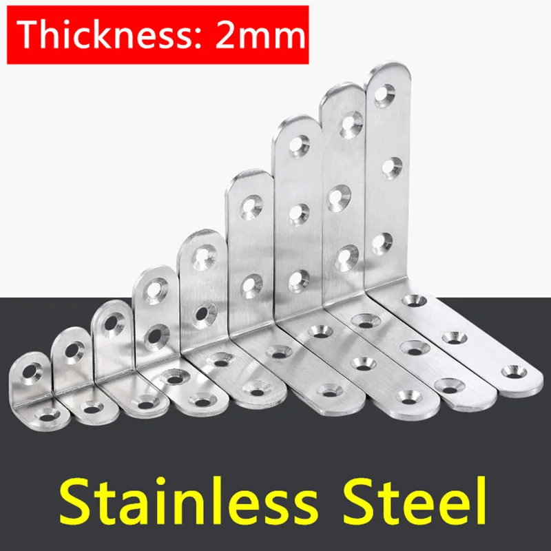 10 шт. металлические угловые кронштейны для мебели|angle bracket|stainless steel angle bracketsteel bracket