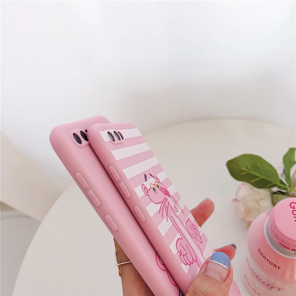 Lovely Pink Cases For HUAWEI P10 Plus Lite Panther Phone Case Mate 9 10 Pro P20 Nova 2 3E Honor V9 V10 |