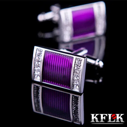 Мужские Запонки KFLK высококачественные фиолетовые|cufflinks for men designer|cufflink boxcufflink |