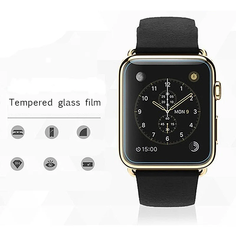 2 шт 2.5D 9H закаленное стекло для Apple Watch Series 1 3 4 38 42 40 44 мм Защитная пленка стекла Iwatch |
