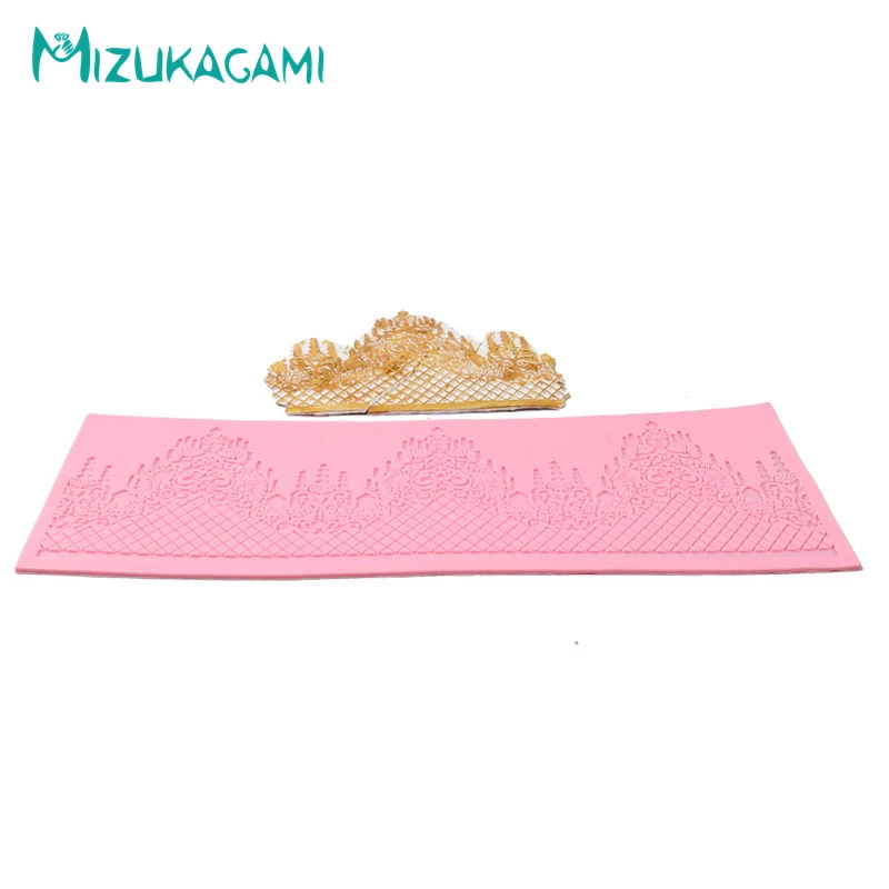 Fondant Lace Mold Baking Decoration Tools Royal Extravagant Flower Pattern Cake Surrounding Kitchen MJ-01561 | Дом и сад