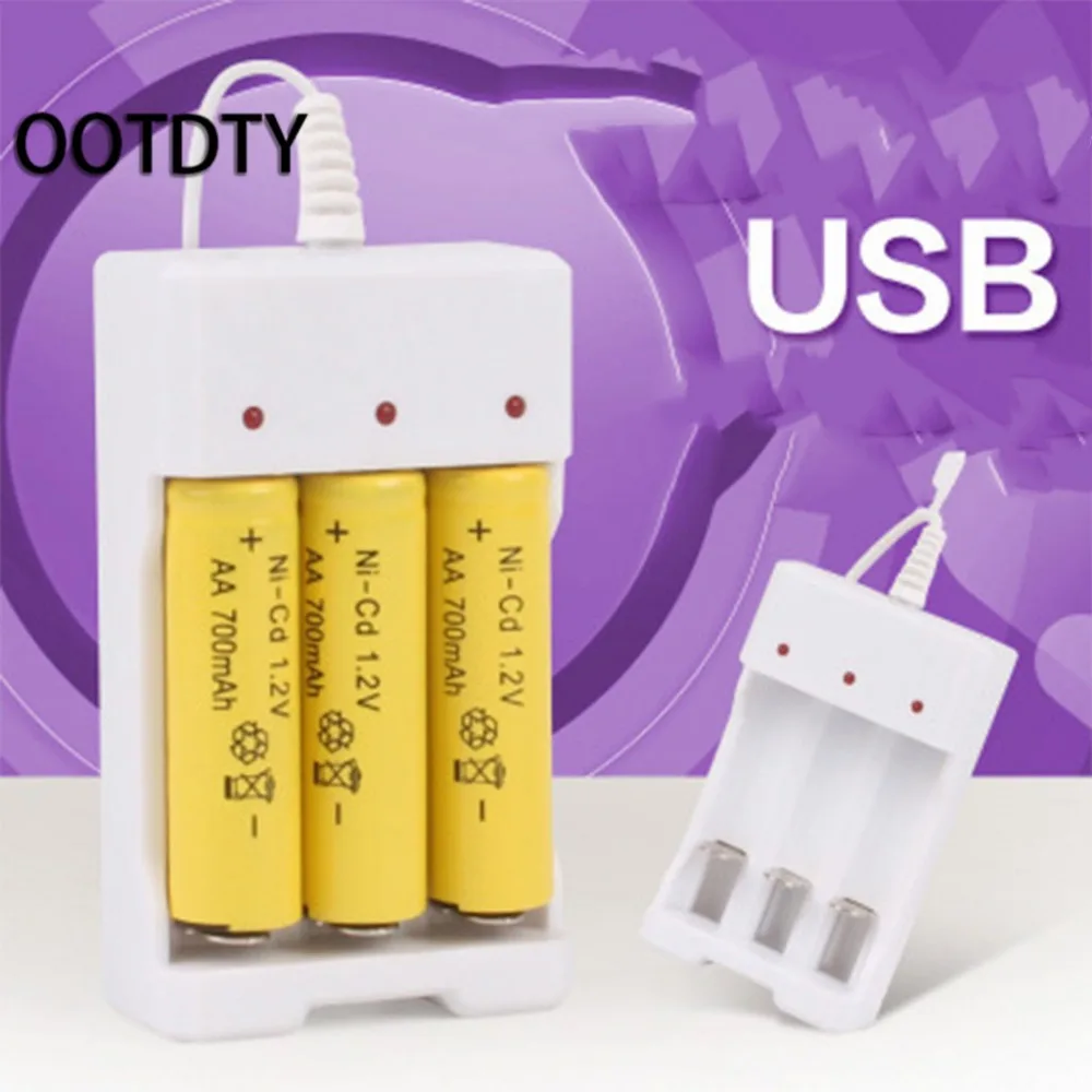 1 2 V Универсальное умное 3 Slot AA/AAA зарядное устройство usb разъем|battery charger|aaa rechargeable