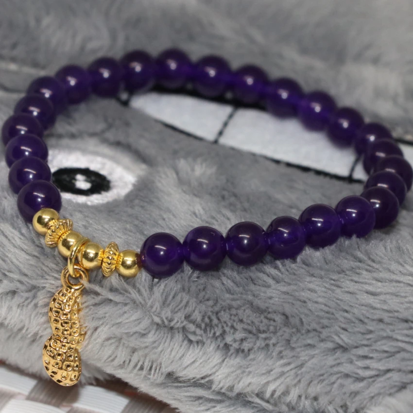 14 стиль для женщин браслет цепочка из натурального камня с разноцветными