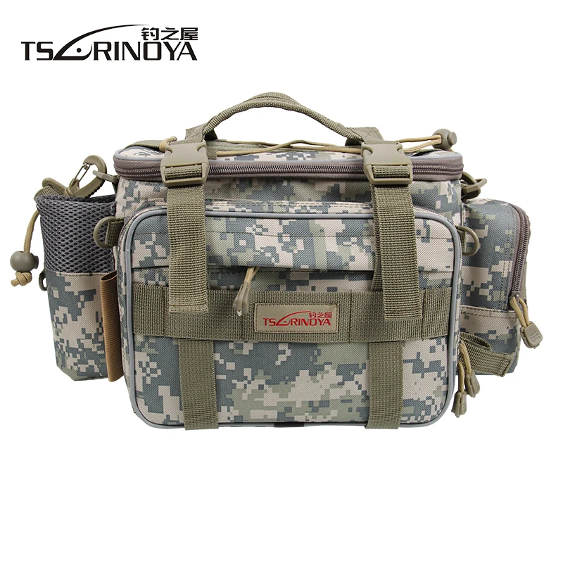 TSURINOYA многофункциональная сумка для рыбалки 19x15x40 см 600D холщовая