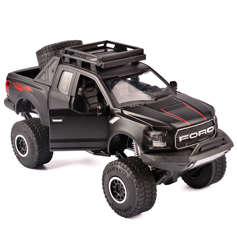 

1/32 Simulation Raptor F-150 SUV Toy Armored Vehicles Model Alloy Children Toy Genuine License Collection Gift Acousto-Optic