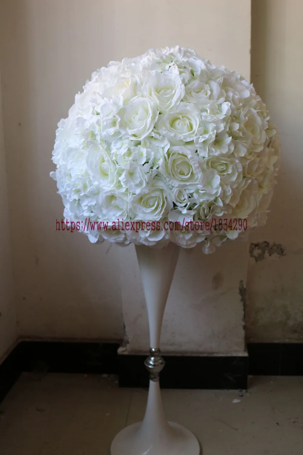 50 см свадебное украшение искусственный свинцовый 2/3 круглый цветочный шар для