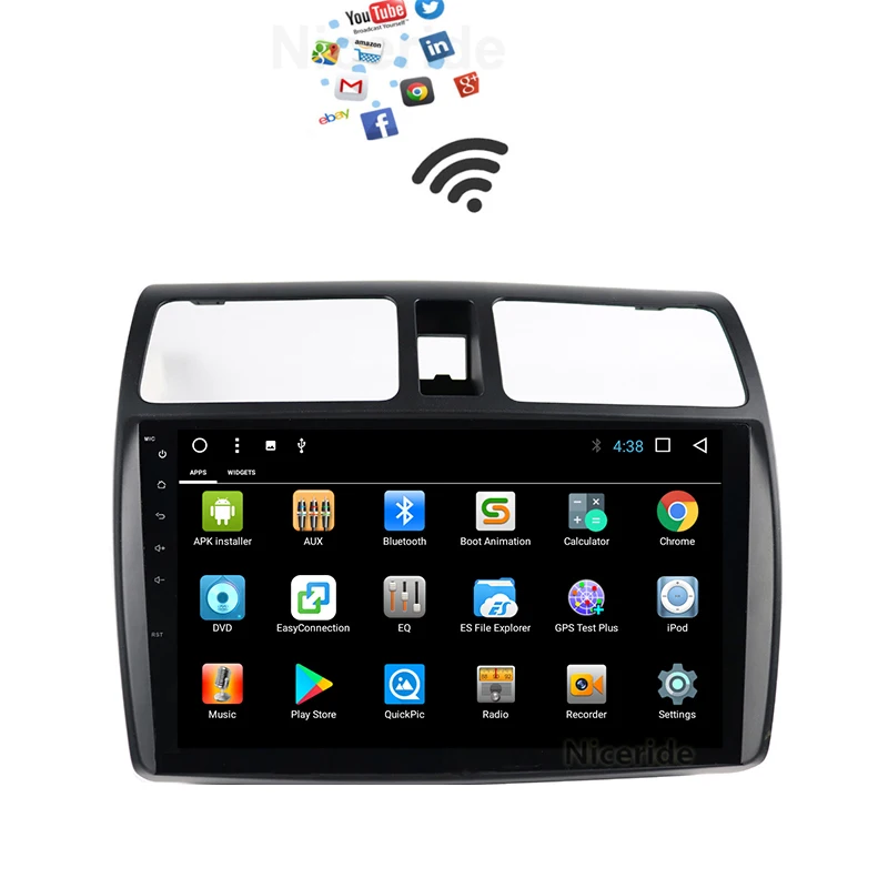 2 Din автомобильное радио Android 7 1 gps Navi для Suzuki Swift 2005 2006 2007 2008 2009 2010 навигационное
