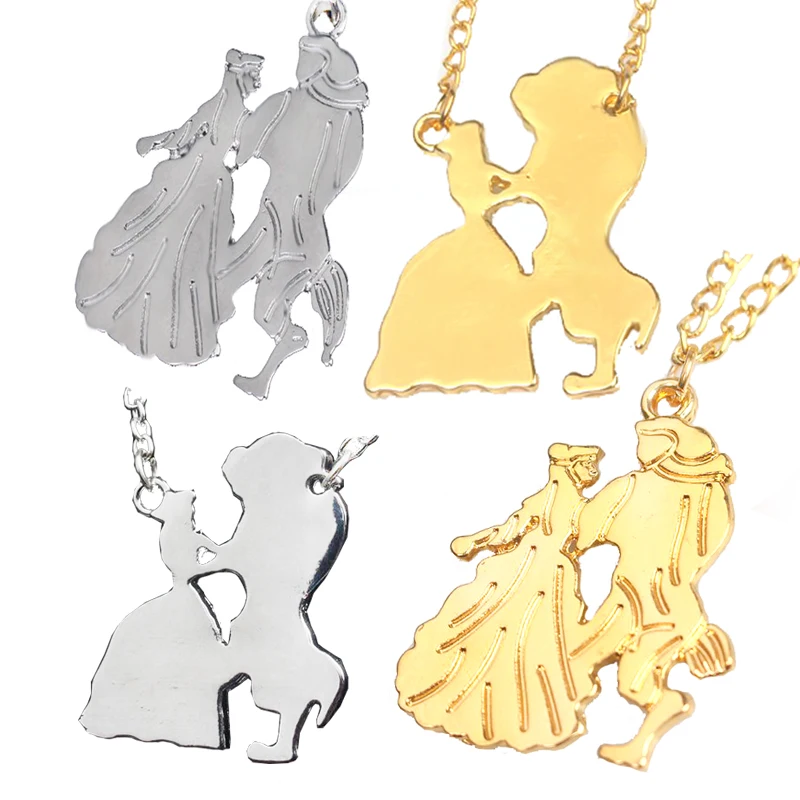 Горячая фильм Красота и чудовище танцевальное ожерелье кулон | Украшения