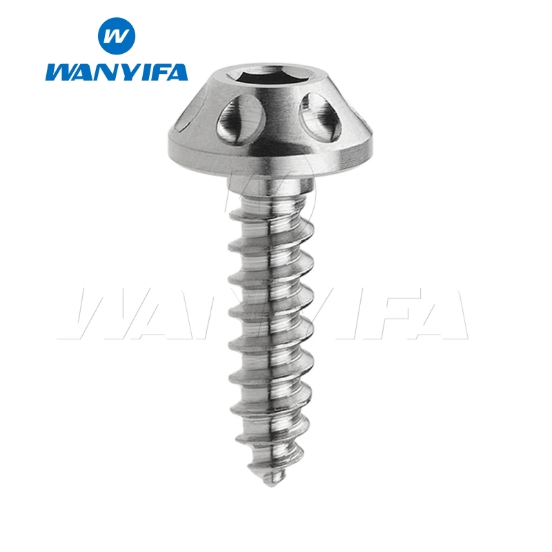 M5x20 Titanium Wanyifa M4x15mm M5x15 17 20 мм саморезная Фланцевая головка Винт С Титановым болтом для велосипеда тормозной части велосипеда - Цвет: M5x20 Titanium