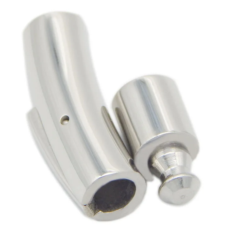 

316L Stainless Steel Magnetic Clasp Snapped Button Clasp for Leather Bracelet 5mm