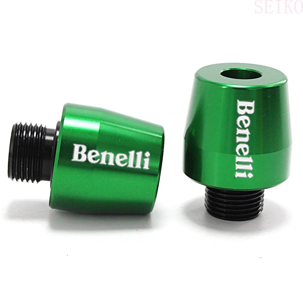 green Руль акустическая система заканчивается Кепки ползунок для Benelli TNT BN 150 250 300 302 s 502c 600 752 Leoncino 250 500 Аксессуары для мотоциклов с ЧПУ - Цвет: green