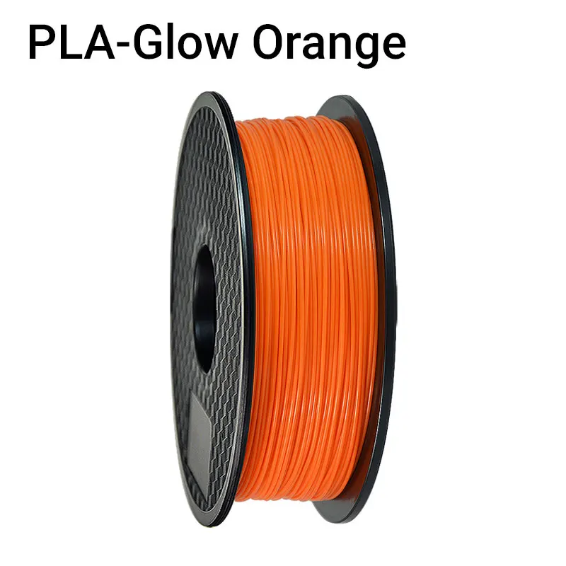 Glow Orange TOPZEAL высокое качество PLA 3d принтер нити белого цвета 1,75 мм 1 кг катушка для 3D печати материалов - Цвет: Glow Orange