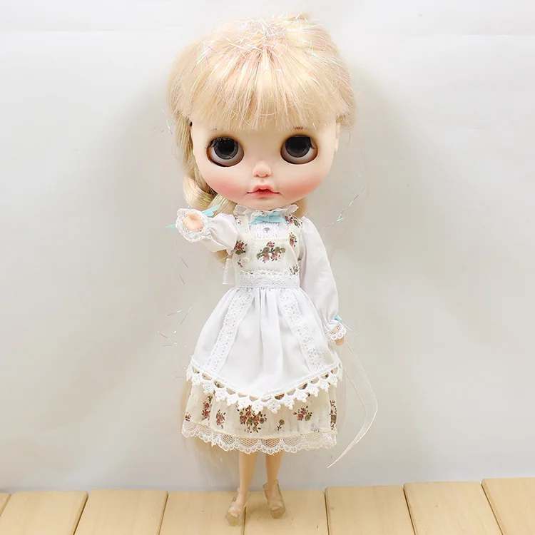 Новое Белое Цветочное платье для 1/6 Blyth AZONE Licca Chole аксессуары одежды кукол костюмы