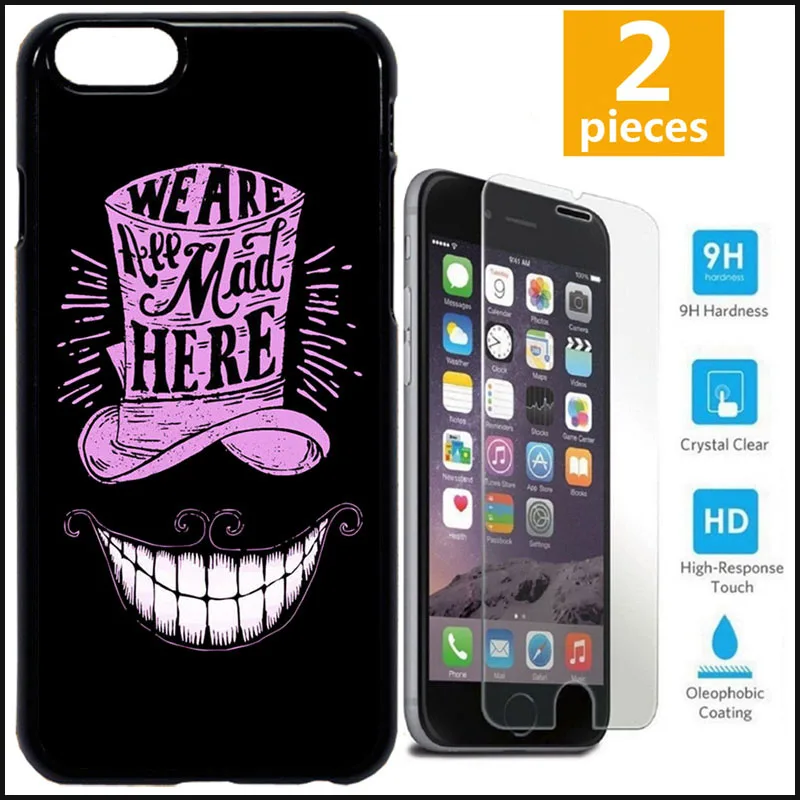 Мы все с ума здесь Алиса в стране чудес лучший друг чехол для телефона iPhone 7 8 Plus XR Xs