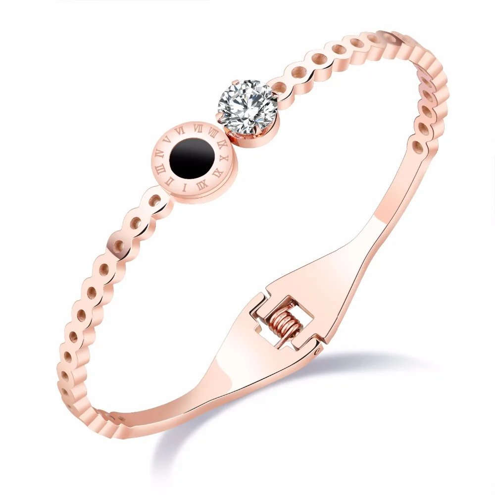 Выдолбленные Черный Римская цифра круглый торт браслет кольцо аксессуары