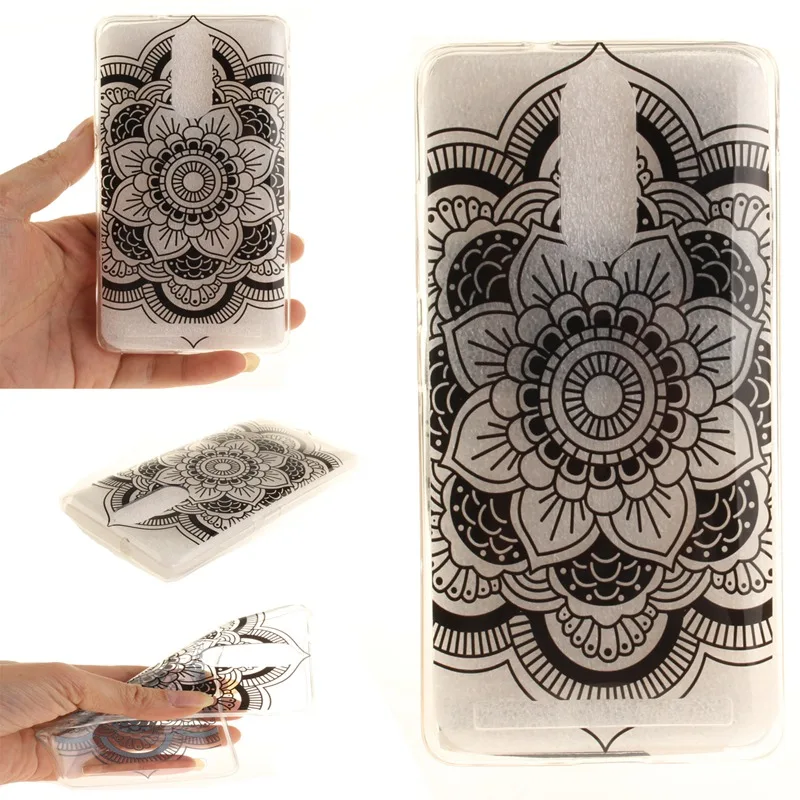 Ultra-thin Girl Pattern Painted Soft TPU Transparent Hollow Silicone Case For Lenovo K5 Note Campanula feather Phone Covers |