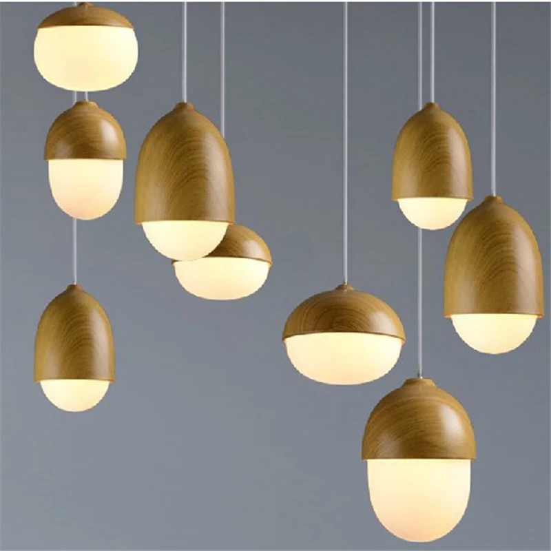 Современный художественный стеклянный шар 4 стиля деревянный подвесной