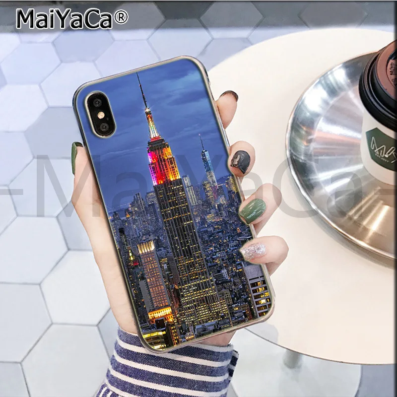 Чехол для телефона Maiyaca New York Empire State Building iphone SE 2020 11 pro X XS MAX 66S 7 7plus 8 8Plus 5S XR|Бамперы| |