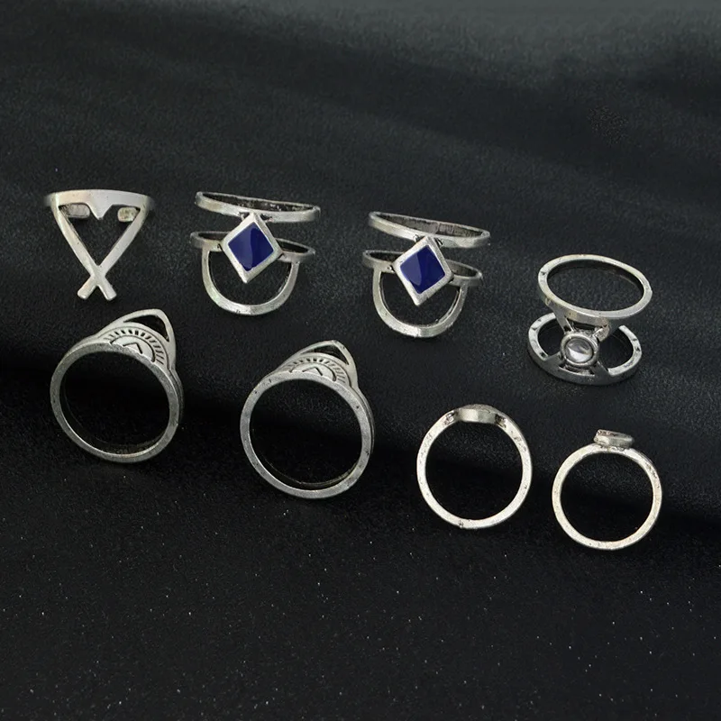 Миди Мода Богемия Винтаж Панк Boho Кольца состояние Для мужчин t для женщин пляж