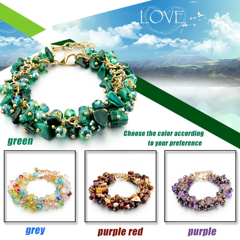 Женский шарм браслет CHICVIE зеленый с кристаллами из фианита SBR140192 2019|bracelets for|charm