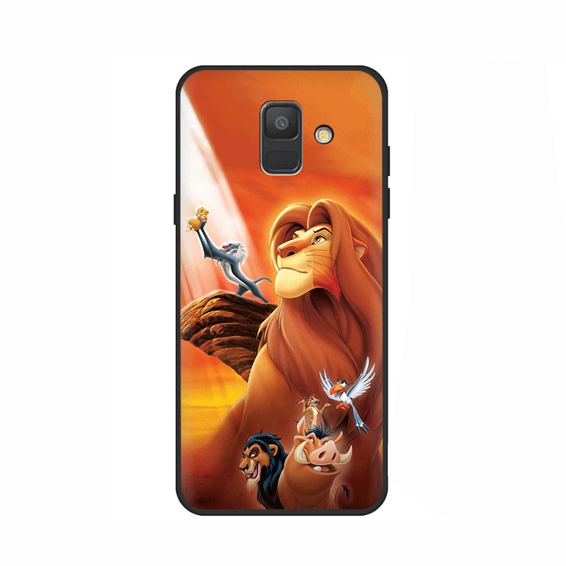 B11 С принтом «Король Лев», мягкий силиконовый чехол для телефона для samsung Galaxy A3 A5 A6 плюс A7 A8 A9 A10 A30 A40 A50 A70 J6 - Цвет: B11