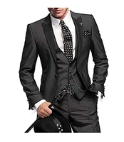 jacketvestpants2019 custom slim fit one button men suits for wedding notch lapel men suits groomsmen best man tuxedo 3 piece
