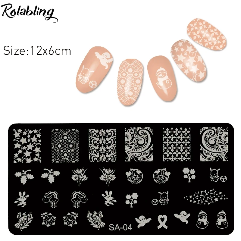 Новое поступление 1 шт. милый дизайн штамп для дизайна ногтей штамповочный шаблон