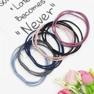 Простые кружевные женские эластичные резинки для волос 12 шт.лот для девочек богемная повязка на голову резинка корейский бант Детские аксессуары для волос для женщин