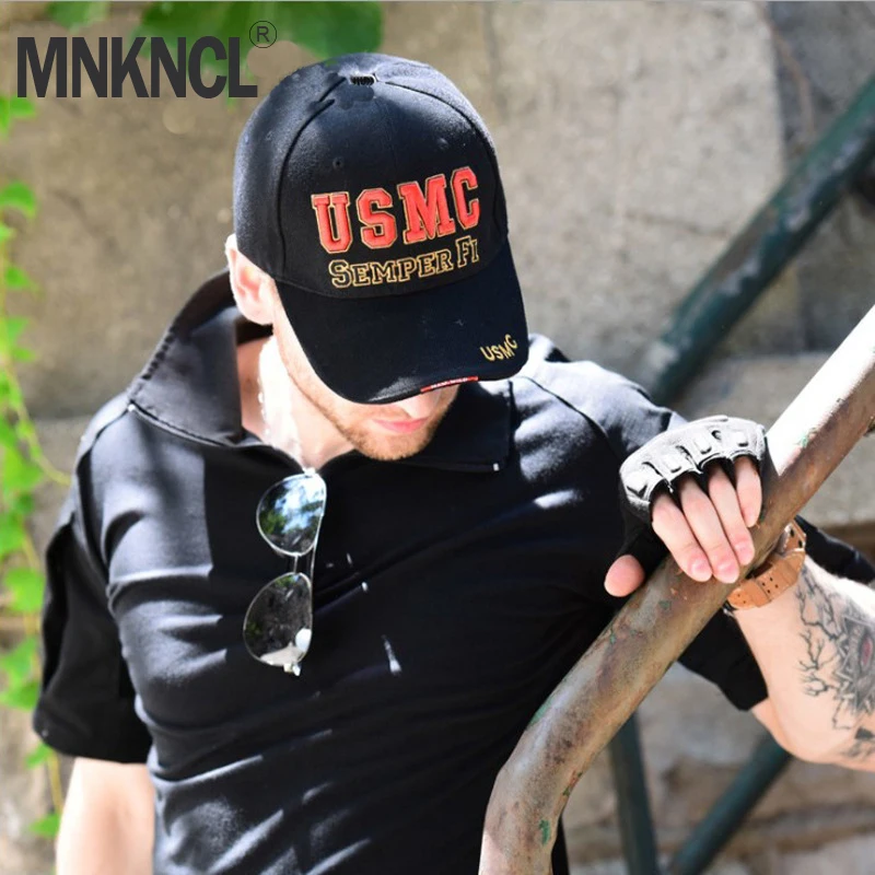 MNKNCL 2019 Новый военный фанат наружная тактическая бейсболка с надписью USMC Боевая